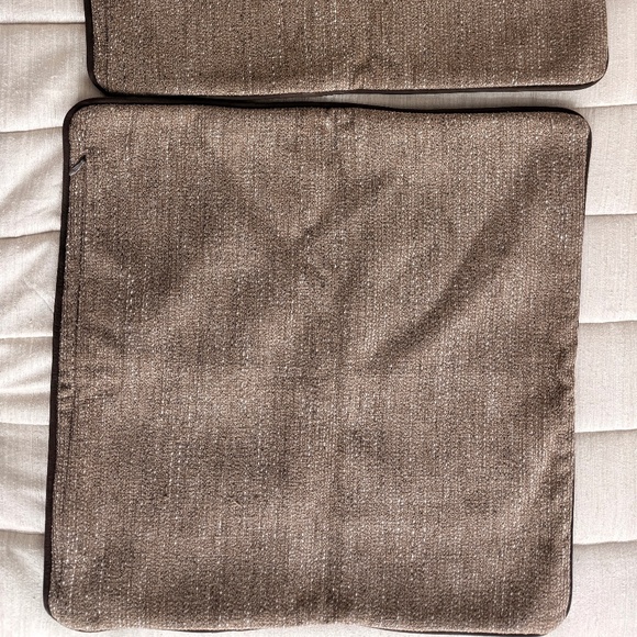 Restoration Hardware Pietro Wheat 23x23 Pillow Covers (2) - Picture 8 of 10